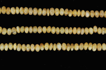 Yellow Heliodor 7mm Faceted Rondelles