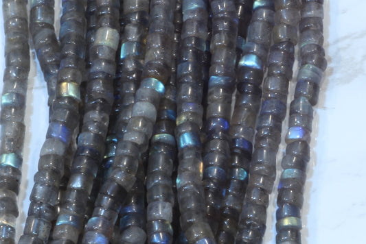 Blue Labradorite 4.5mm Smooth Tires