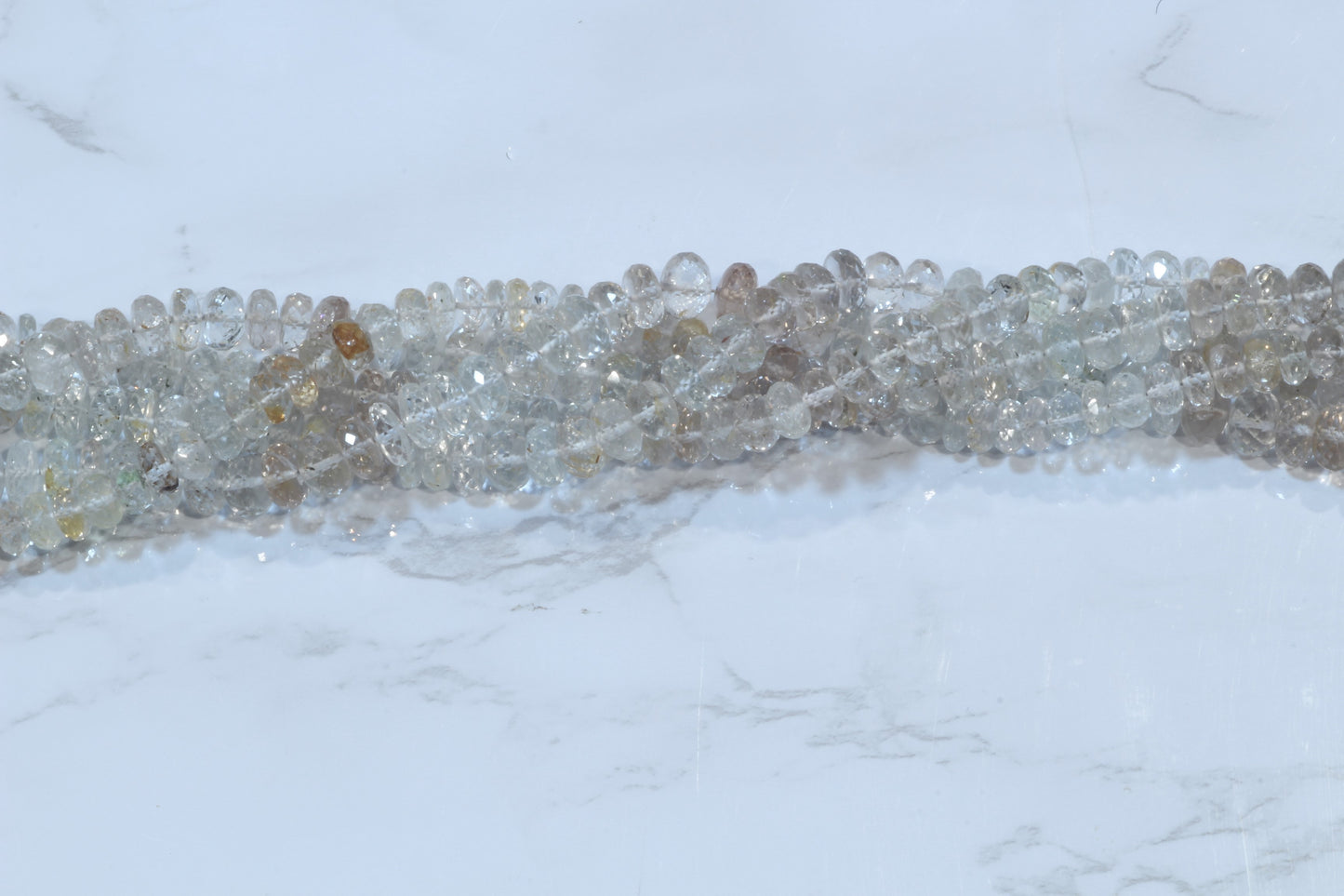Ombre Imperial Topaz 7mm Faceted Rondelles