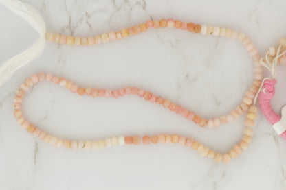Ombre Pink Opal 3.5mm Faceted Rondelles