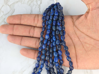 Royal Blue Lapis Lazuli 9x7mm Smooth Ovals