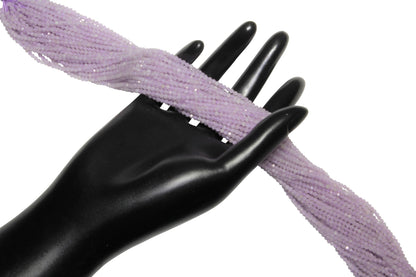 Lavender Amethyst 2.5mm Faceted Rounds