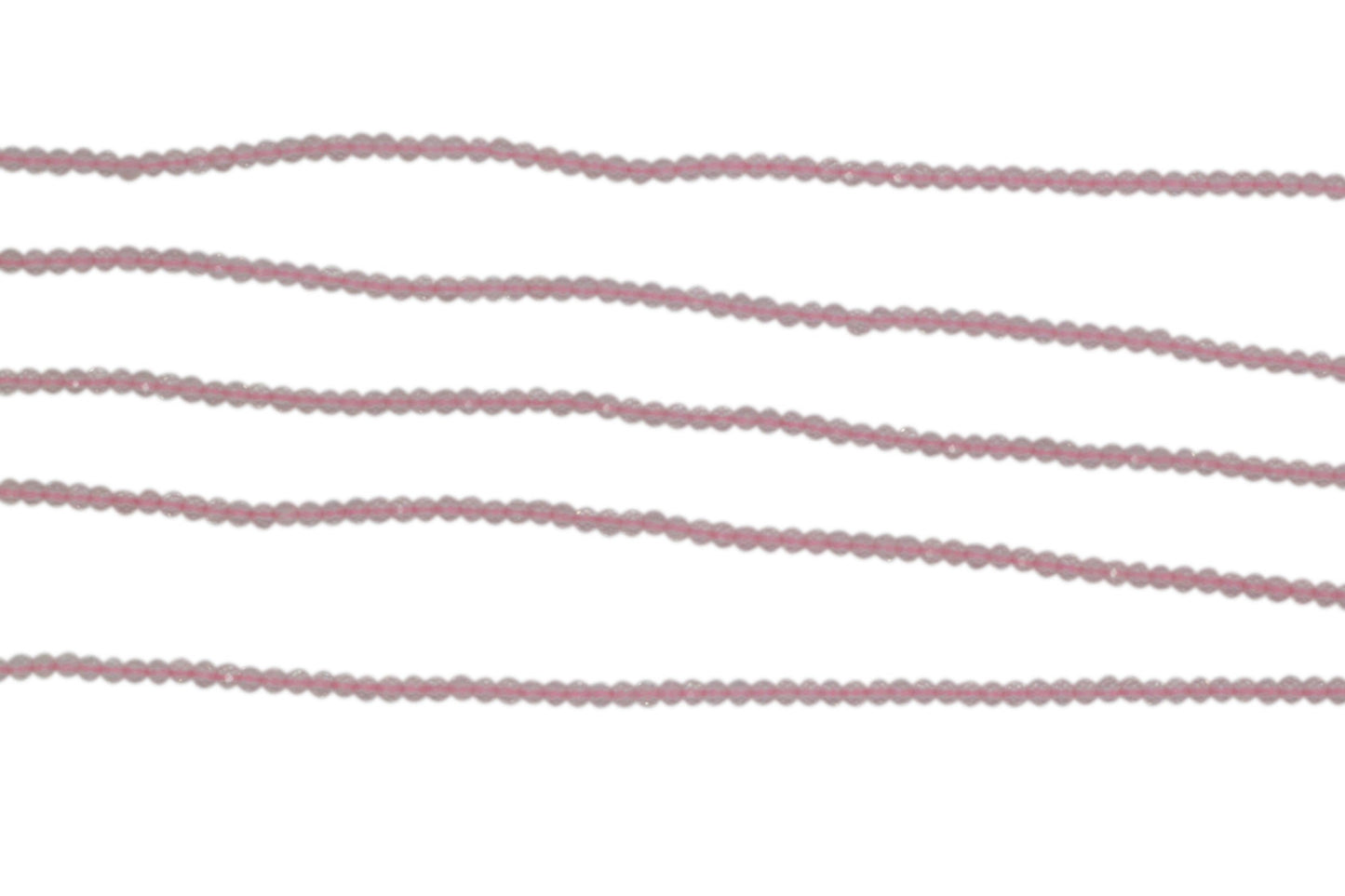 Rose Quartz 2mm Faceted Rounds