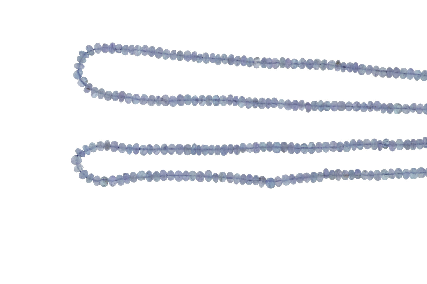 Blue Tanzanite 3mm Smooth Rondelles