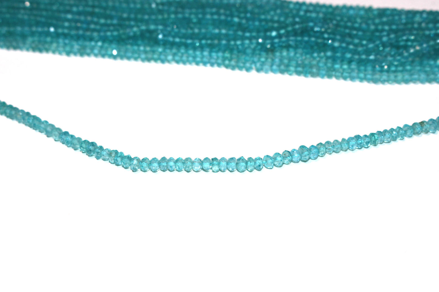 Apatite 3mm Faceted Rondelles