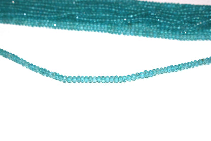 Apatite 3mm Faceted Rondelles