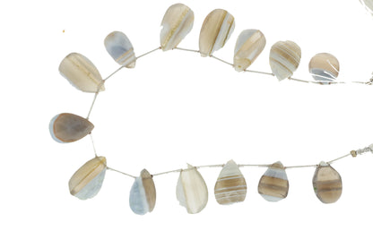 Owyhee Opal 16x11mm Faceted Pear Shaped Briolettes