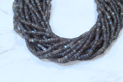 Blue Labradorite 4.5mm Smooth Tires