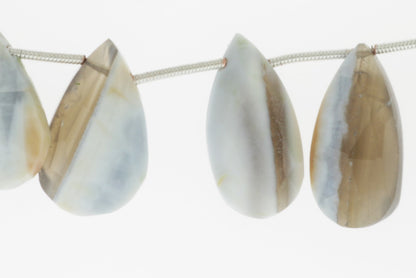 Owyhee Opal 20x10mm Faceted Pear Shaped Briolettes