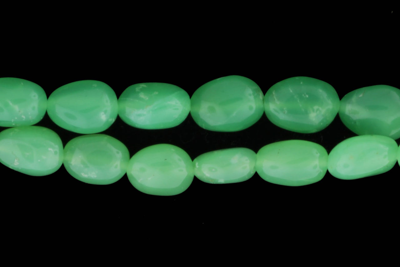 Apple Green Chrysoprase 8x6mm Smooth Nuggets