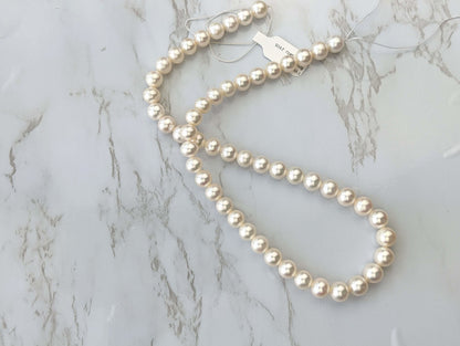 White Freshwater Pearl 8mm Smooth Rounds