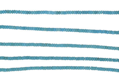 Sleeping Beauty Turquoise 4mm Smooth Rondelles