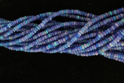 Purple Ethiopian Opal 3mm Smooth Rondelles