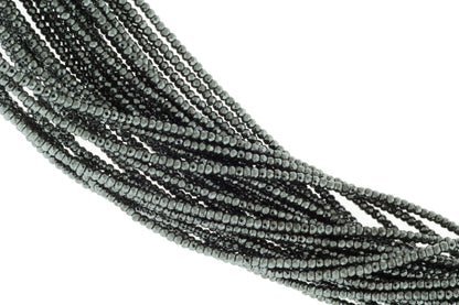 Gunmetal Hematite 3mm Faceted Rondelles