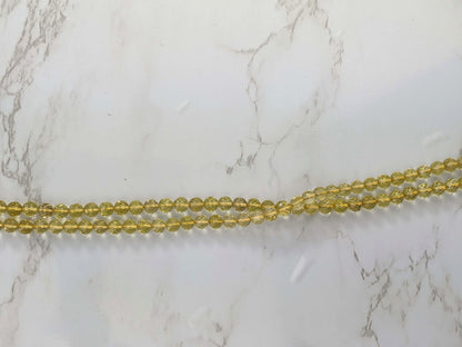 Yellow Lemon Quartz 6mm Faceted Rounds