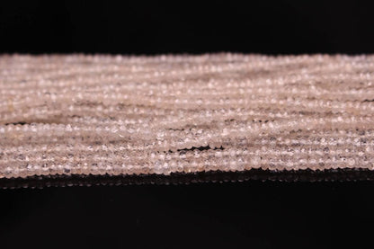 Natural Champagne Zircon 3.5mm Faceted Rondelles