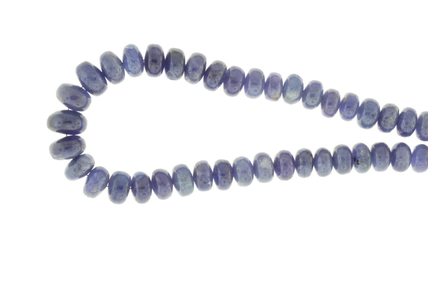 Blue Tanzanite 7mm Smooth Rondelles