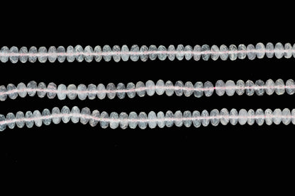 Pink Rose Quartz 7mm Faceted Rondelles