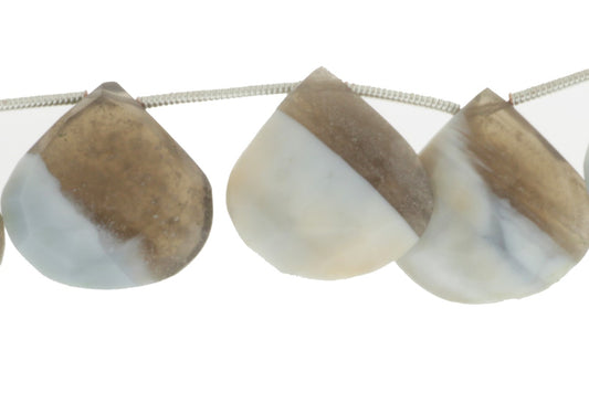 Owyhee Opal 16mm Faceted Heart Shaped Briolettes