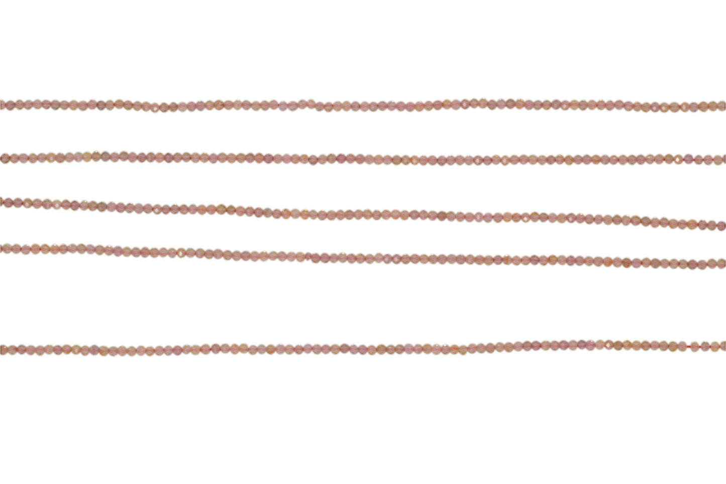 Light Red Zircon 2mm Faceted Rondelles