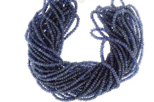 Royal Blue Sapphire 2mm Faceted Rondelles