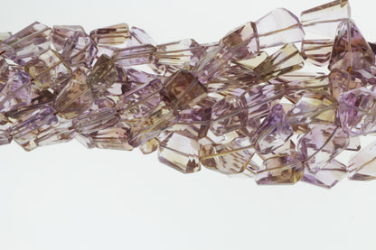 Purple and Yellow Ametrine 16x10mm Faceted Nuggets