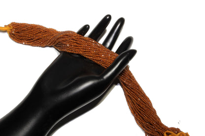 Brown Hessonite Garnet 2.5mm Faceted Rounds