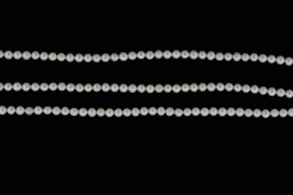 White Freshwater Pearl 4mm Smooth Rounds