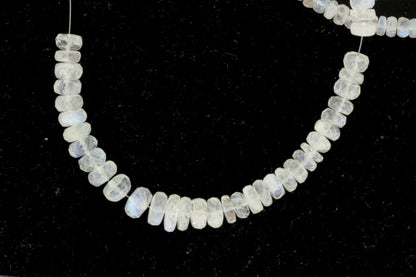 Blue Rainbow Moonstone 5mm Faceted Rondelles