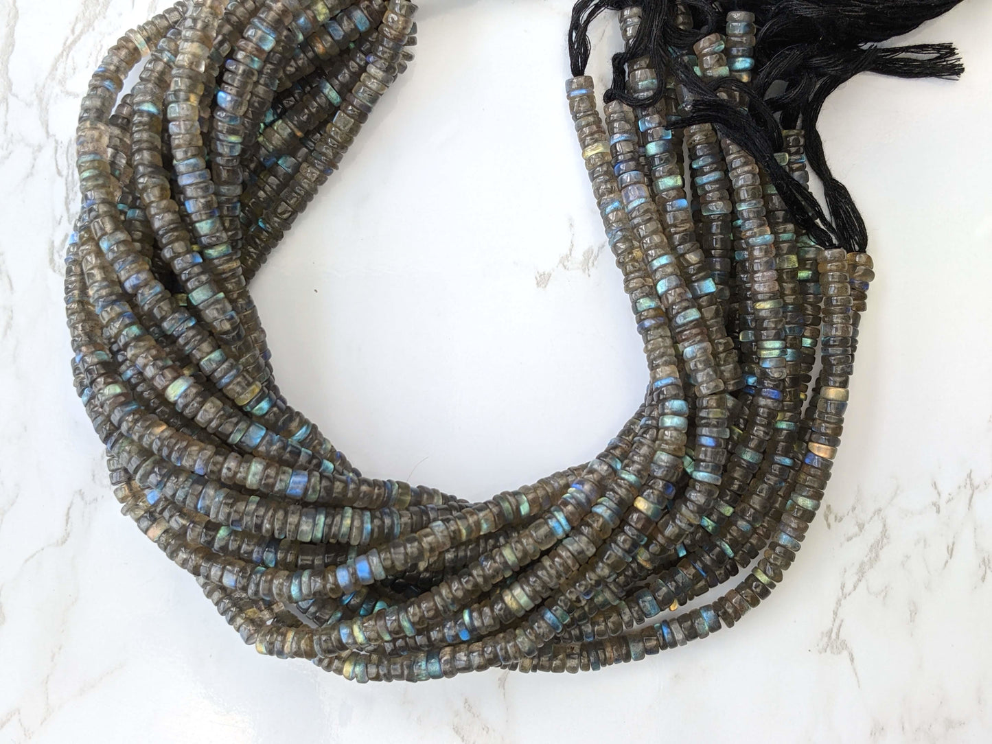 Blue Labradorite 6mm Smooth Tires