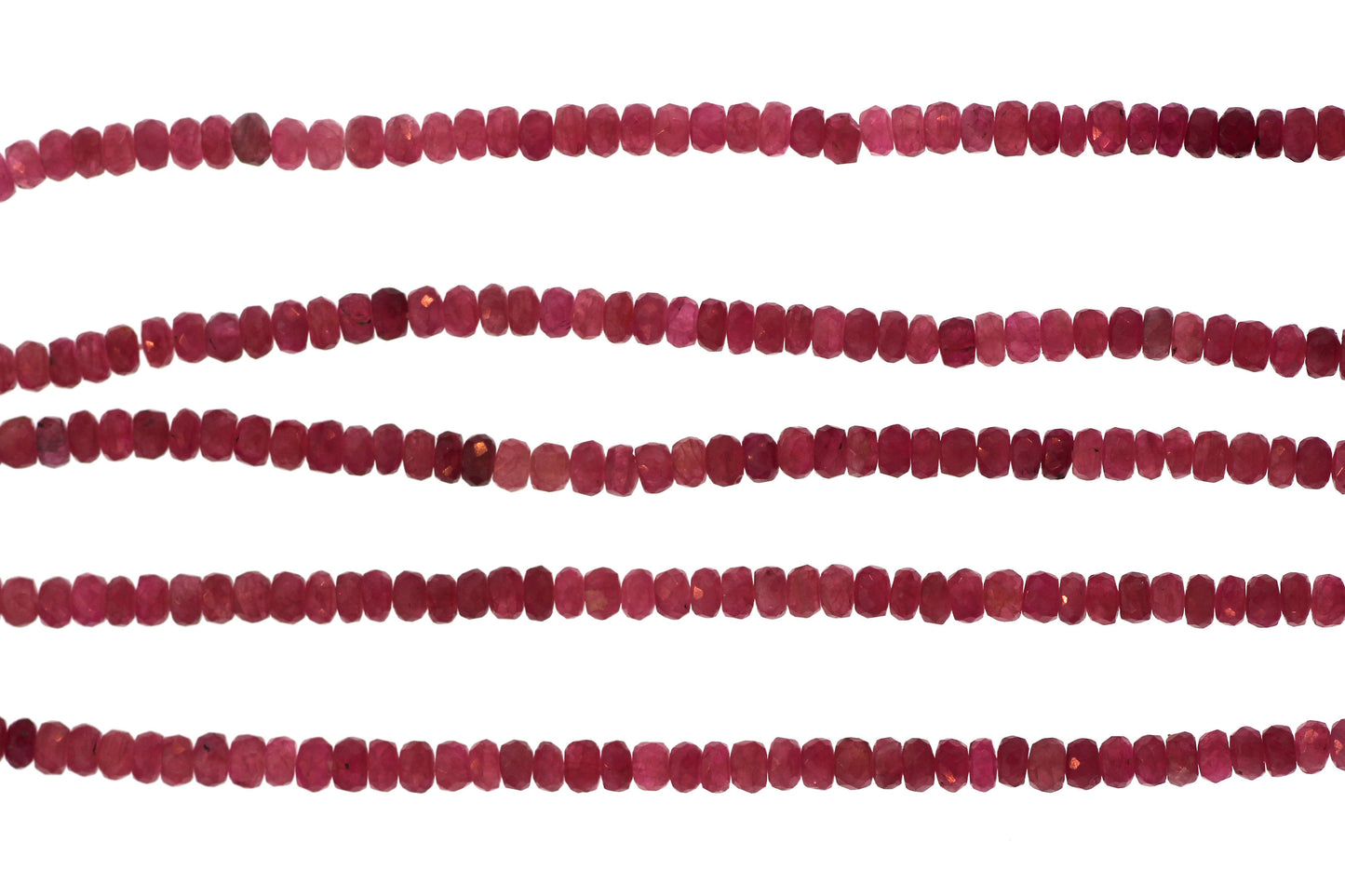 Pink Tourmaline 3.5mm Faceted Rondelles