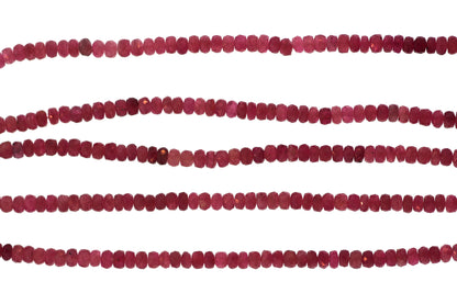 Pink Tourmaline 3.5mm Faceted Rondelles