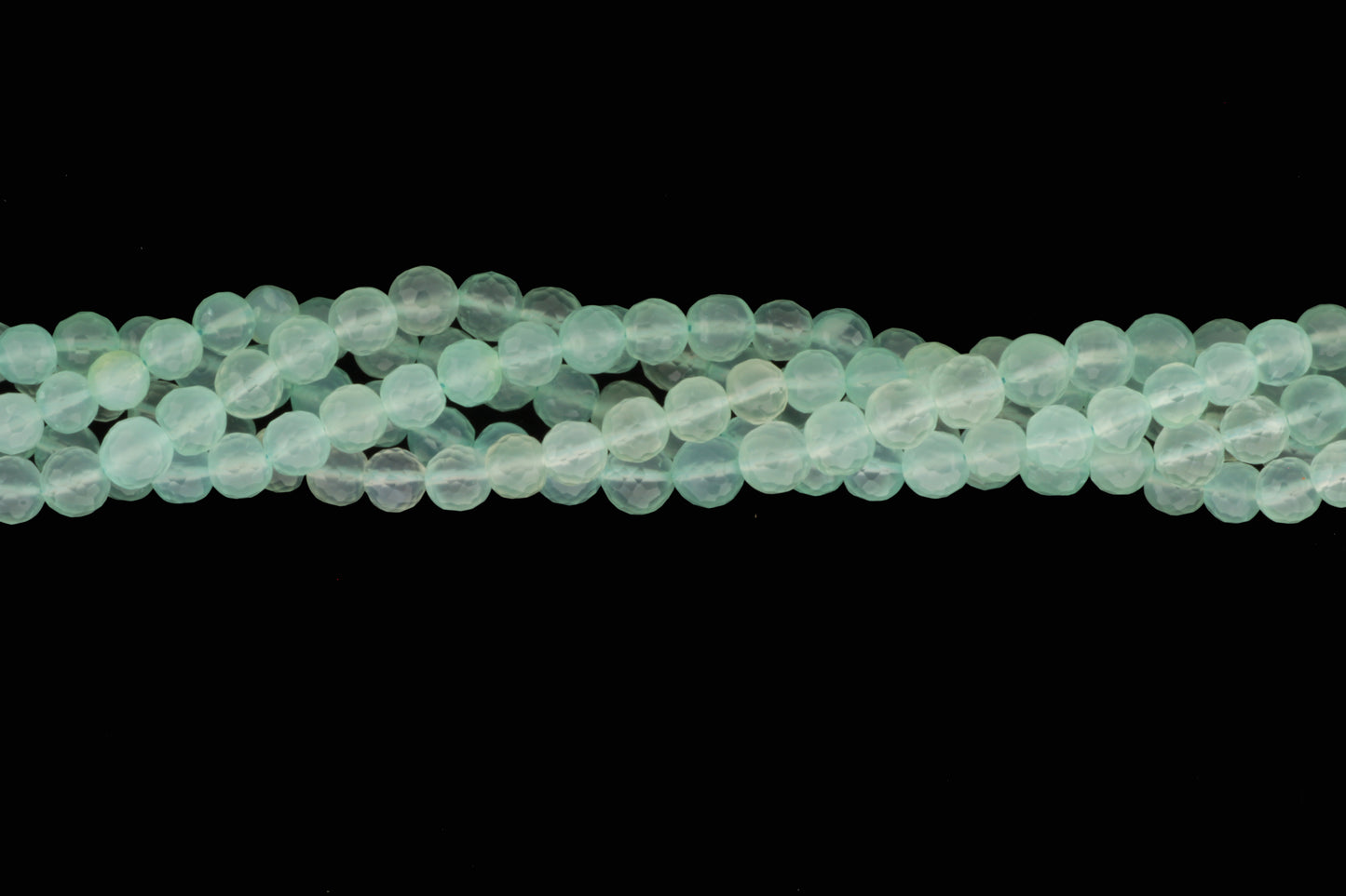 Aqua Chalcedony 5mm Faceted Rounds