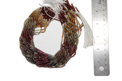 Tundra Sapphire 3mm Faceted Rondelles