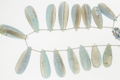 Owyhee Opal 25x11mm Faceted Pear Shaped Briolettes