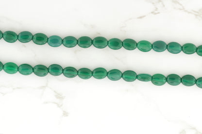 Green Onyx 9x7mm Smooth Ovals