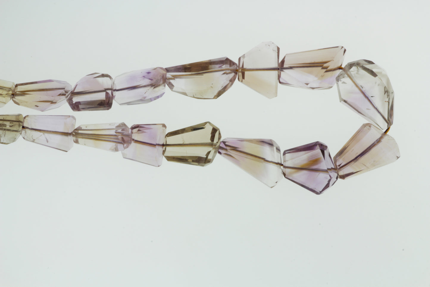 Purple and Yellow Ametrine 16x10mm Faceted Nuggets