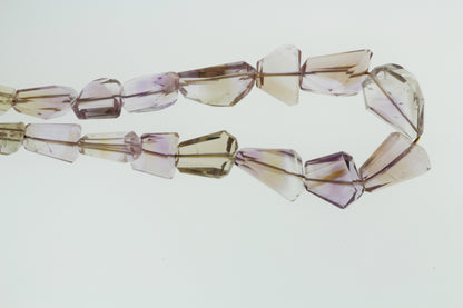 Purple and Yellow Ametrine 16x10mm Faceted Nuggets