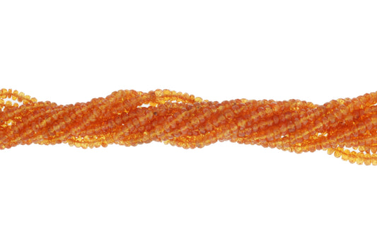 Spessartite Garnet 4mm Faceted Rondelles