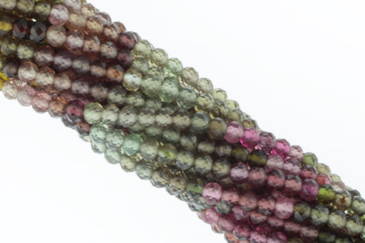 Tundra Sapphire 3.5mm Faceted Rondelles