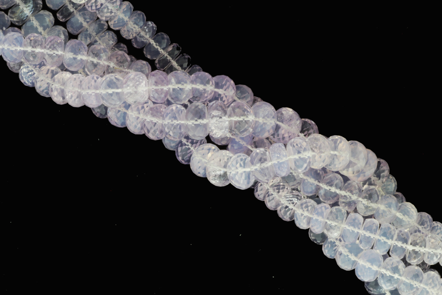 Ombre Lavendar Scorpiolite 8mm Faceted Rondelles