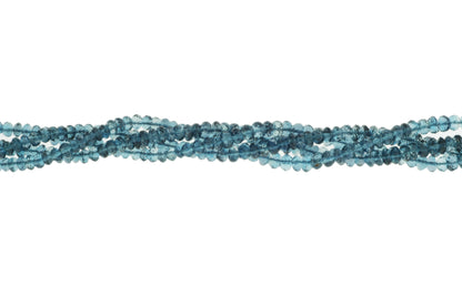 London Blue Topaz 4mm Faceted Rondelles