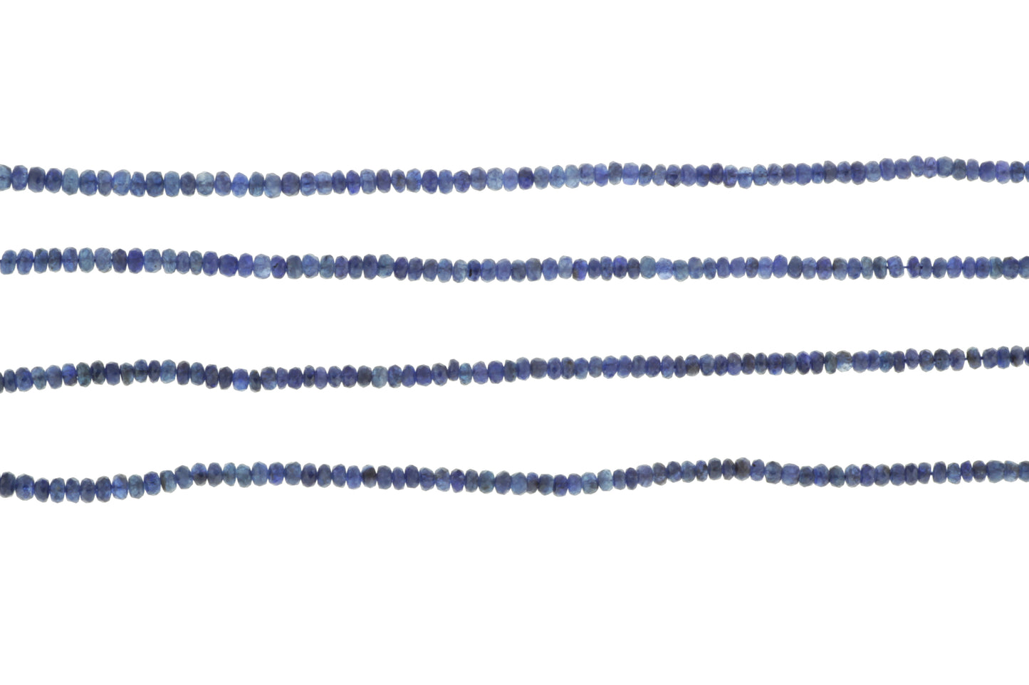 Royal Blue Sapphire 3mm Faceted Rondelles