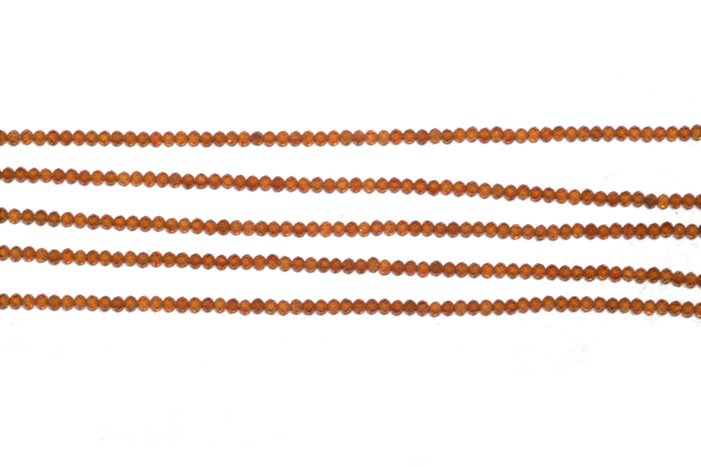 Brown Hessonite Garnet 2.5mm Faceted Rounds