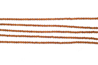 Brown Hessonite Garnet 2.5mm Faceted Rounds