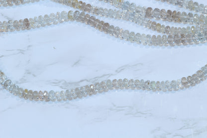 Ombre Imperial Topaz 7mm Faceted Rondelles