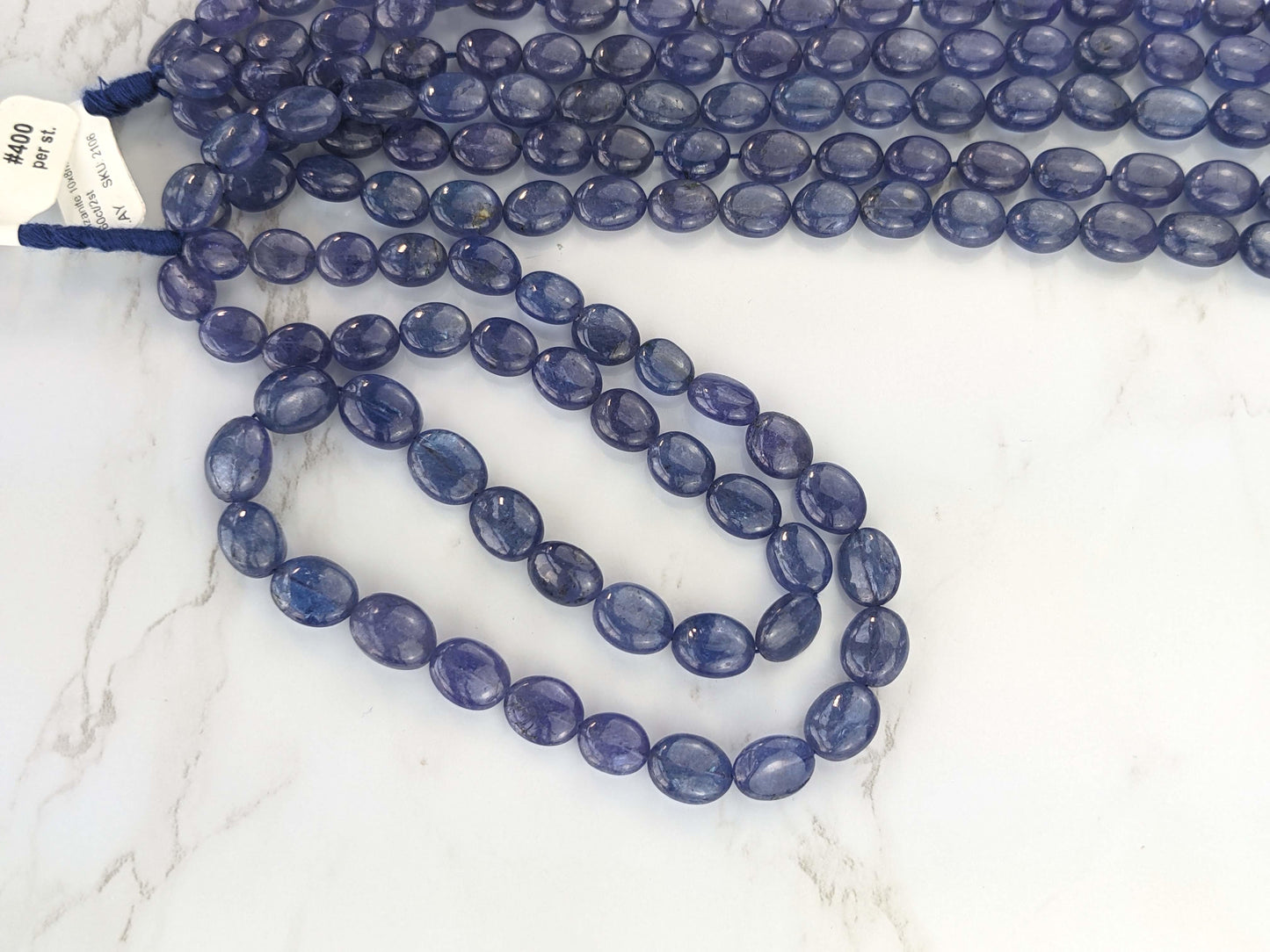 Blue Tanzanite 10x8mm Smooth Ovals
