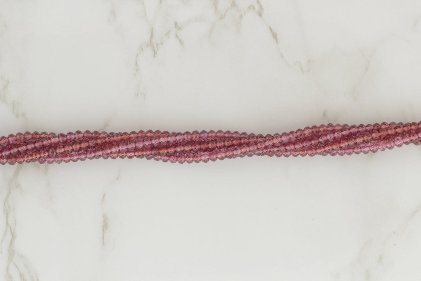 Rhodolite Garnet 3mm Faceted Rondelles