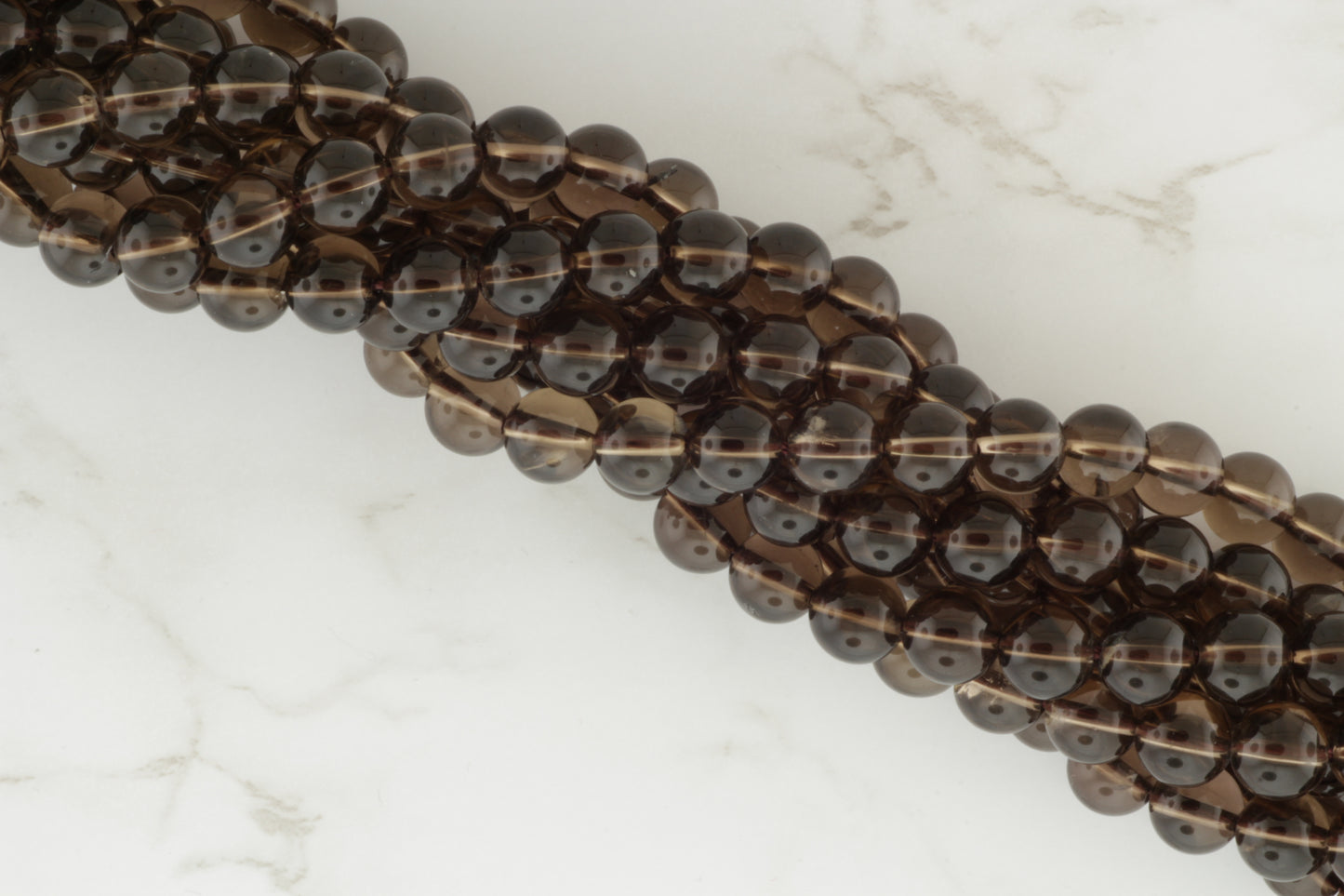 Brown Smoky Quartz 8mm Smooth Rounds