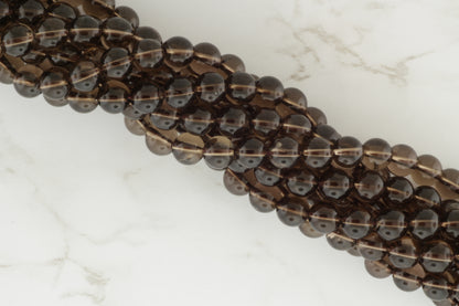 Brown Smoky Quartz 8mm Smooth Rounds